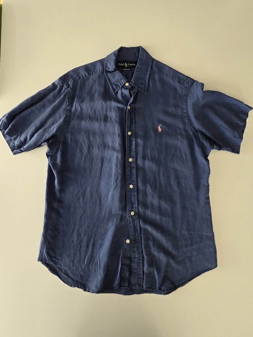 Ralph Lauren Short-Sleeve Button-Down Shirt - Blue